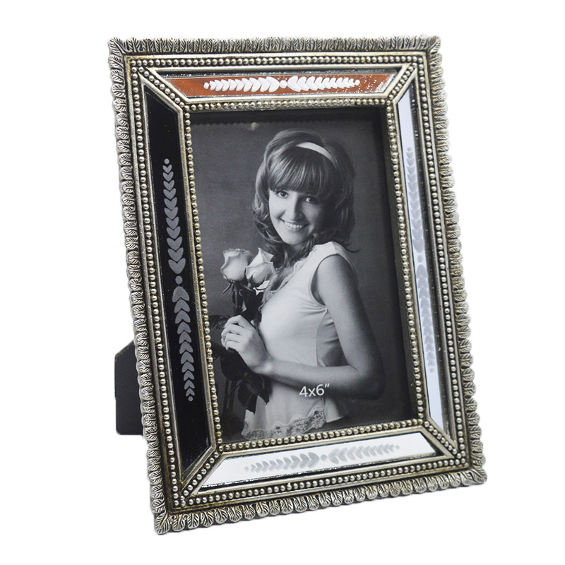 4x6 inch vintage engraved resin photo frame